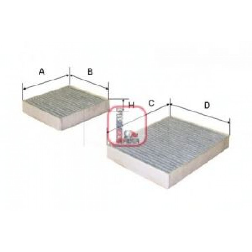 S 4164 CA SOFIMA Фільтр салону